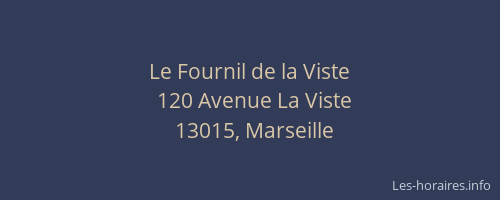 Le Fournil de la Viste