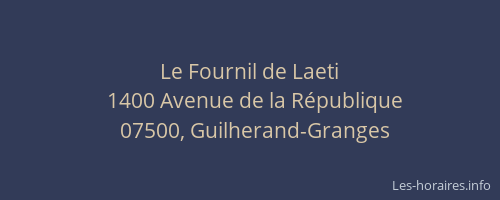 Le Fournil de Laeti