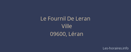 Le Fournil De Leran
