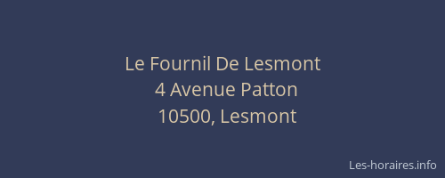 Le Fournil De Lesmont