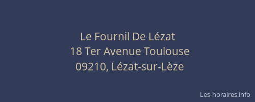 Le Fournil De Lézat