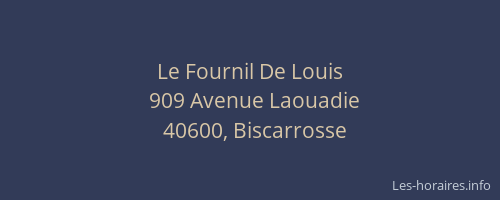 Le Fournil De Louis