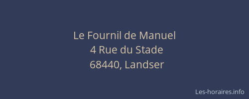 Le Fournil de Manuel