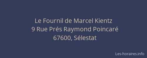 Le Fournil de Marcel Kientz