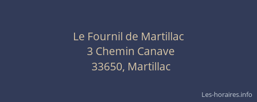 Le Fournil de Martillac