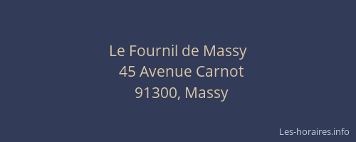 Le Fournil de Massy
