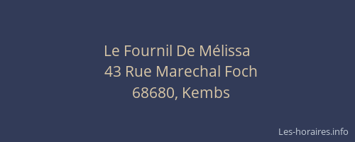 Le Fournil De Mélissa