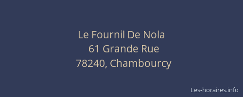 Le Fournil De Nola