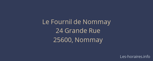 Le Fournil de Nommay