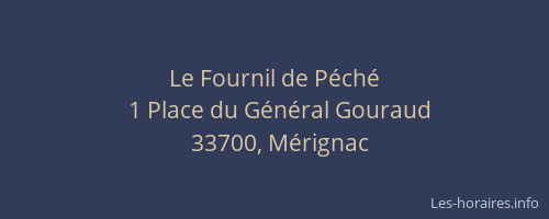 Le Fournil de Péché