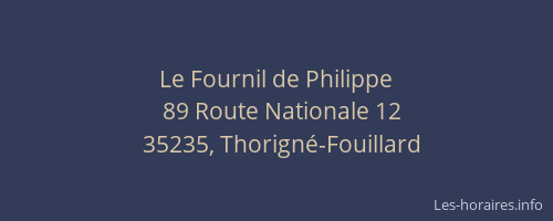 Le Fournil de Philippe