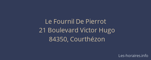 Le Fournil De Pierrot