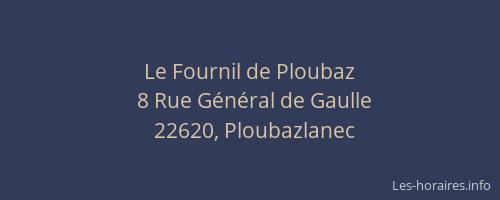 Le Fournil de Ploubaz