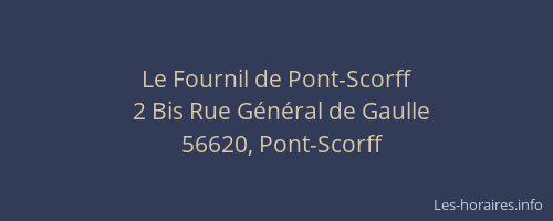 Le Fournil de Pont-Scorff