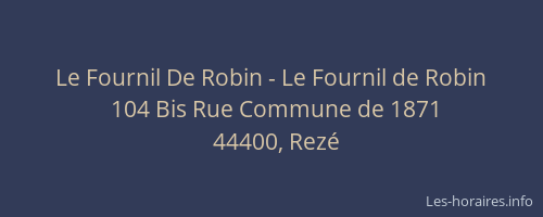 Le Fournil De Robin - Le Fournil de Robin