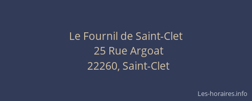 Le Fournil de Saint-Clet