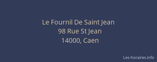 Le Fournil De Saint Jean