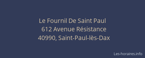 Le Fournil De Saint Paul