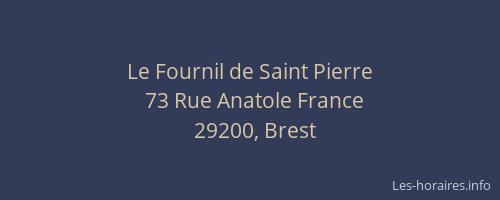 Le Fournil de Saint Pierre