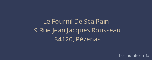 Le Fournil De Sca Pain