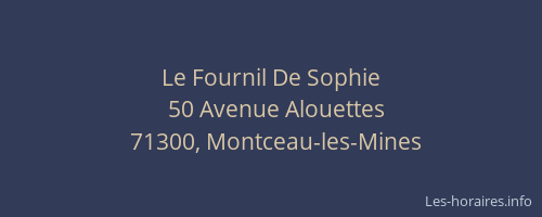 Le Fournil De Sophie