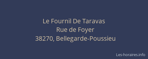 Le Fournil De Taravas
