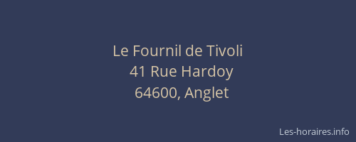 Le Fournil de Tivoli