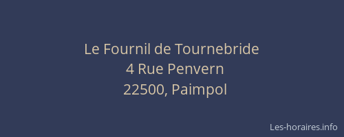 Le Fournil de Tournebride