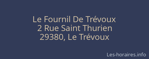 Le Fournil De Trévoux