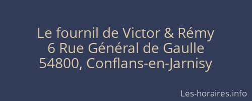 Le fournil de Victor & Rémy
