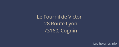 Le Fournil de Victor