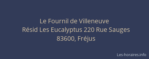 Le Fournil de Villeneuve