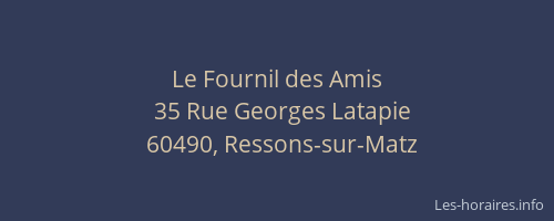 Le Fournil des Amis