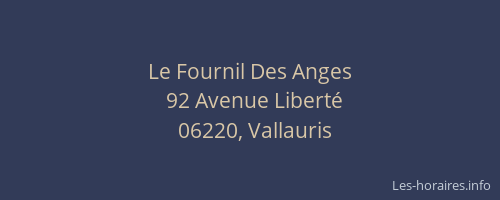 Le Fournil Des Anges