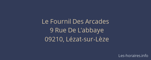 Le Fournil Des Arcades