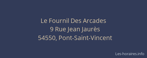 Le Fournil Des Arcades