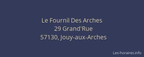 Le Fournil Des Arches