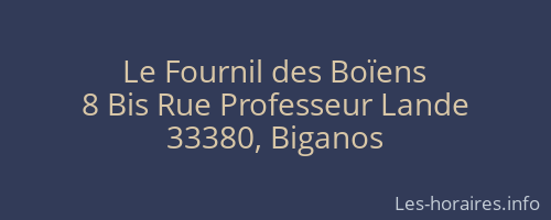Le Fournil des Boïens