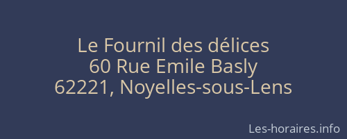 Le Fournil des délices
