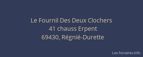 Le Fournil Des Deux Clochers