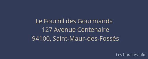 Le Fournil des Gourmands