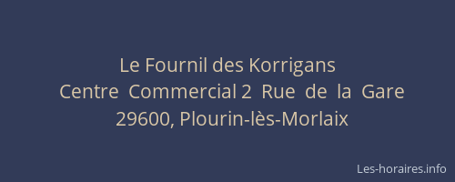 Le Fournil des Korrigans