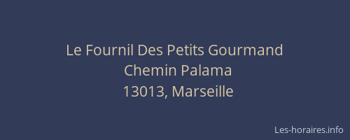 Le Fournil Des Petits Gourmand