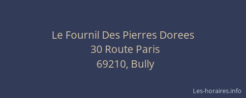 Le Fournil Des Pierres Dorees