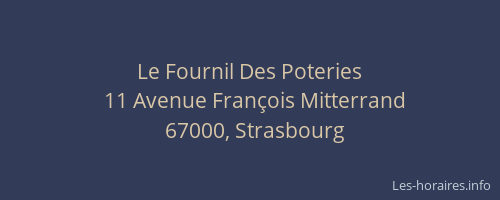 Le Fournil Des Poteries