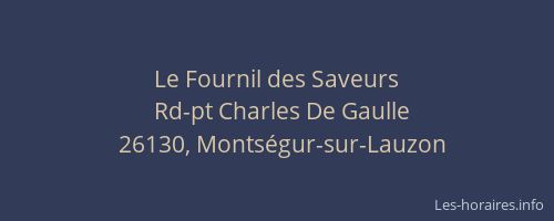 Le Fournil des Saveurs