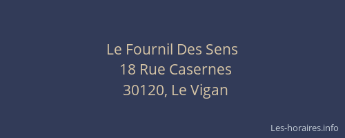Le Fournil Des Sens