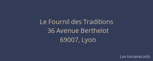 Le Fournil des Traditions