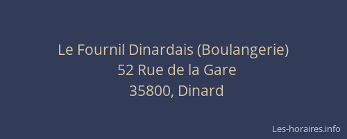 Le Fournil Dinardais (Boulangerie)