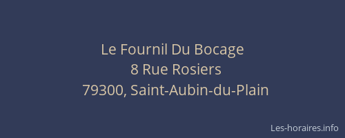 Le Fournil Du Bocage